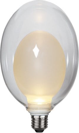 LED-lampa E27 Space Äggformad 2700K 350 lm 3-stegsdimring - Transparent / Vit - Belysning & el - Ljuskällor & glödlampor - LED-belysning