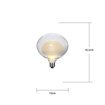LED-lampa E27 Space Oval 2700K 350 lm 3-stegsdimring - Transparent / Vit - Belysning & el - Ljuskällor & glödlampor - LED-belysning
