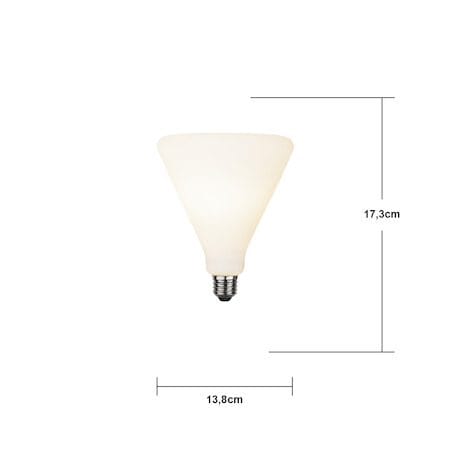 LED-lampa E27 T145 Funkis Konformad 2600K 420 lm Dimbar - Opalvit - Belysning & el - Ljuskällor & glödlampor - LED-belysning