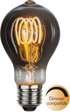 LED-lampa E27 TA60 Decoled Spiral 2100K 50 lm Dimbar - Rökgrå - Belysning & el - Ljuskällor & glödlampor - LED-belysning