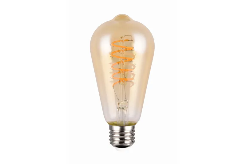 LK LED E27 filament industrial 4W 200 lm 1800K brun, Brun