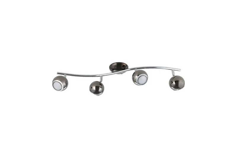 Spotlight Eglo Bimeda med 4 Lampor Nickel-Nero, Krom, Svart/Krom/Grå