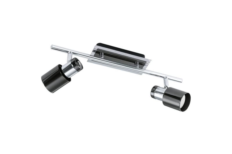 Spotlight Eglo Davida 1 med 2 Lampor, Svart/Silver