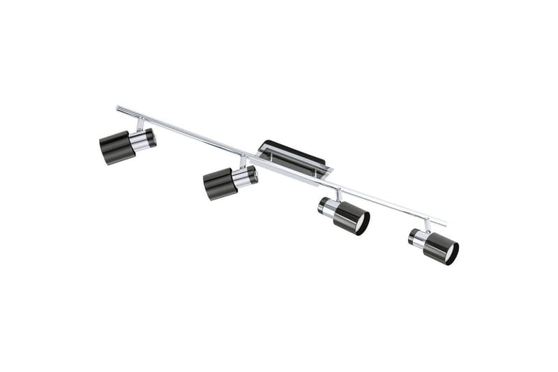 Spotlight Eglo Davida 1 med 4 Lampor, Krom/Svart