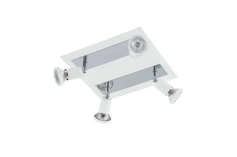 Spotlight Eglo Sarria Kvadrat Vit, Krom - Vit/Krom - Belysning & el - Ljuskällor & glödlampor - LED-belysning - LED-spotlight