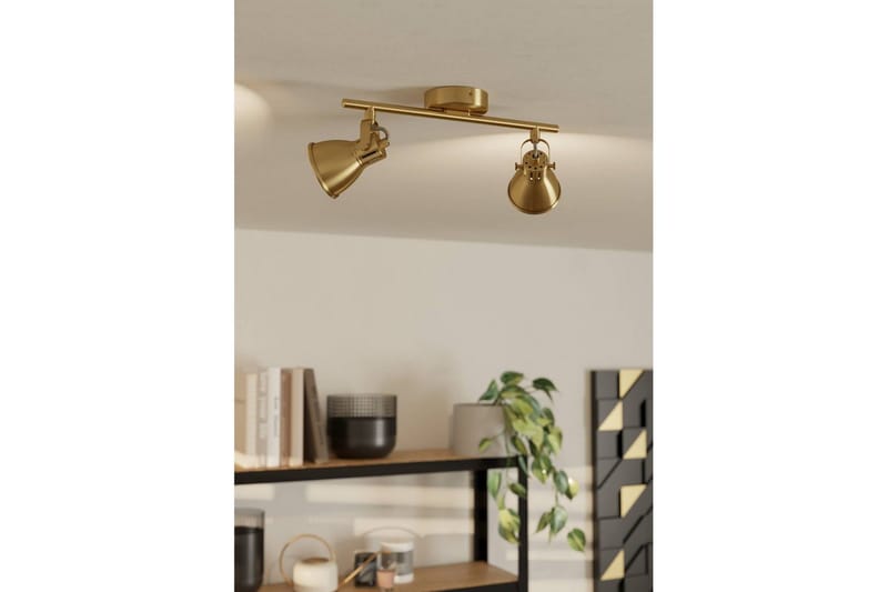 Spotlight Eglo Seras med 2 Lampor Borstad Mässing/Guld - Mässing/Guld - Belysning & el - Ljuskällor & glödlampor - LED-belysning - LED-spotlight