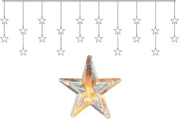 Star Curtain Ljusgardin 180 cm - transparent - Belysning & el - Ljuskällor & glödlampor - LED-belysning - LED slinga
