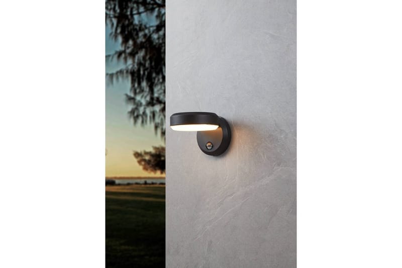 Vägglampa Utebelysning Eglo Fornaci med Sensor - Vit/Svart - Belysning & el - Utomhusbelysning - Markbelysning - Markspotlights