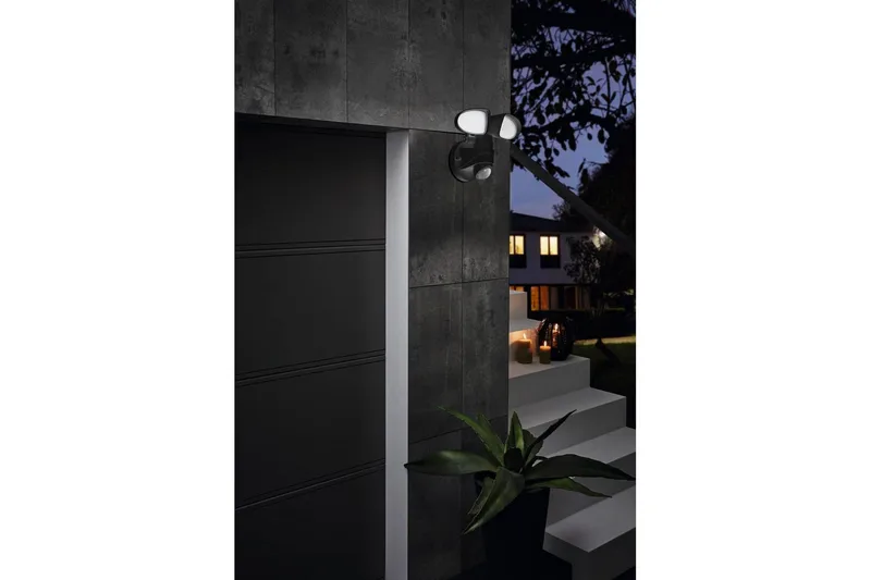 Väggstrålkastare Utebelysning Eglo Pagino med Sensor och 2 Lampor - Svart - Belysning & el - Ljuskällor & glödlampor - LED-belysning - LED-spotlight