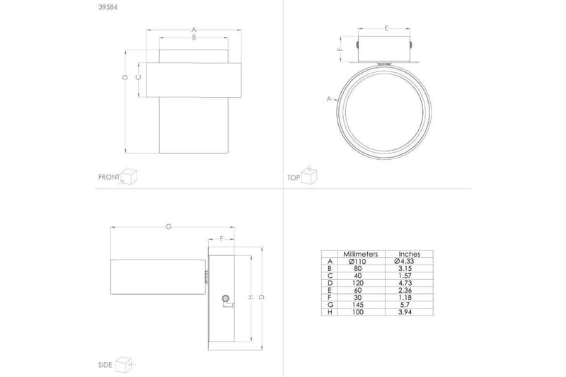 LED-spotlight Eglo Albariza Vit 1 Lampa - 1 Lampa - Belysning & el - Ljuskällor & glödlampor - Spotlight & downlight