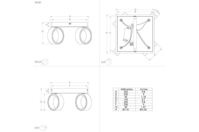 LED-spotlight Eglo Albariza Vit 4 Lampor - 4 Lampor - Belysning & el - Ljuskällor & glödlampor - Spotlight & downlight