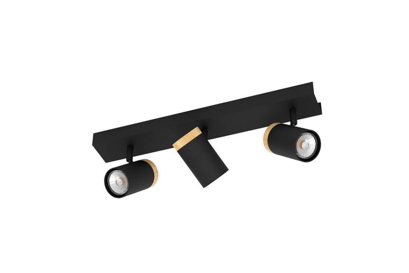 LED-spotlight Eglo Cartagena Svart/Trä 3 Lampor - 3 Lampor - Belysning & el - Ljuskällor & glödlampor - Spotlight & downlight