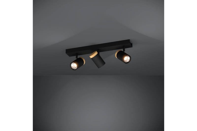 LED-spotlight Eglo Cartagena Svart/Trä 3 Lampor - 3 Lampor - Belysning & el - Ljuskällor & glödlampor - Spotlight & downlight