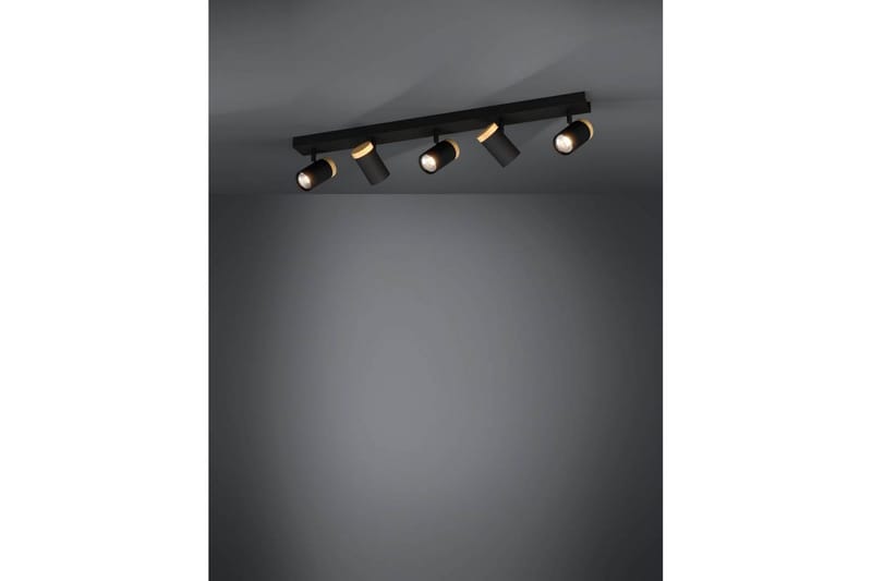 LED-spotlight Eglo Cartagena Svart/Trä 5 Lampor - 5 Lampor - Belysning & el - Ljuskällor & glödlampor - Spotlight & downlight