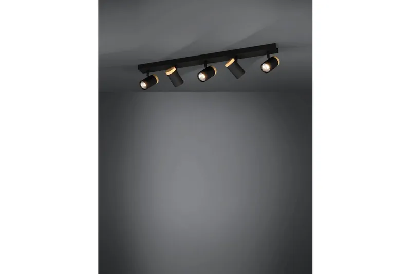 LED-spotlight Eglo Cartagena Svart/Trä 5 Lampor - 5 Lampor - Belysning & el - Ljuskällor & glödlampor - Spotlight & downlight