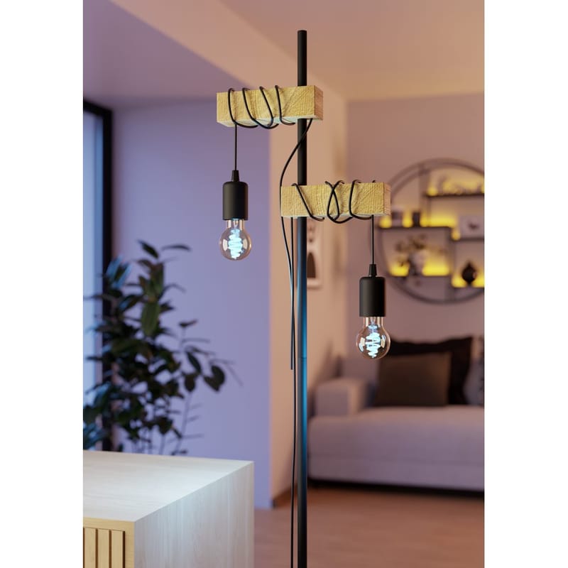 Ljuskälla 2xLM-ZIG-CCT E27 A60 4,9W Amber + Brytare - 6 cm - Belysning & el - Ljuskällor & glödlampor - LED-belysning