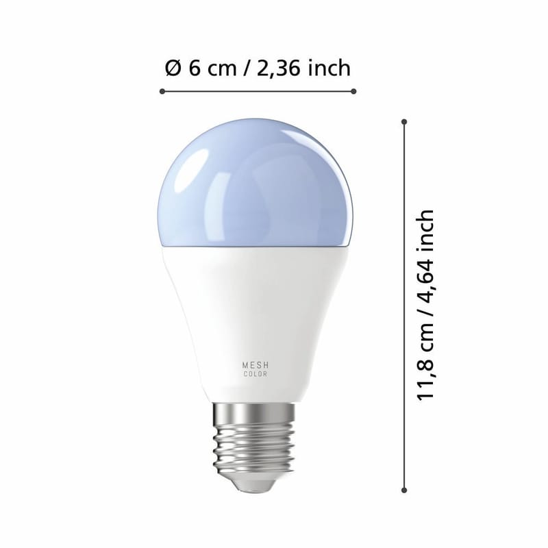 Ljuskälla 2xLM-ZIG-RGB/CCT E27 A60 9W Brytare - 6 cm - Belysning & el - Ljuskällor & glödlampor - LED-belysning