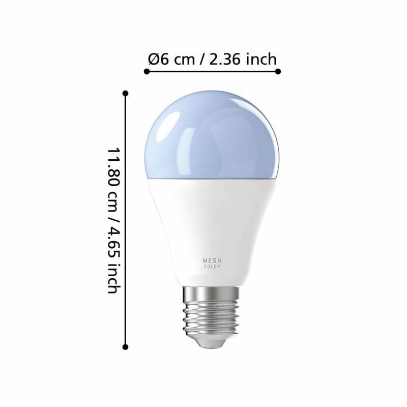 Ljuskälla 2xLM-ZIG-RGB/CCT E27 A60 9W Opal - 6 cm - Belysning & el - Ljuskällor & glödlampor - LED-belysning