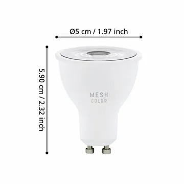 Ljuskälla 3xLM-ZIG-RGB/CCT GU10 4,5W+1XFB - 5 cm - Belysning & el - Ljuskällor & glödlampor - LED-belysning - LED-lampa
