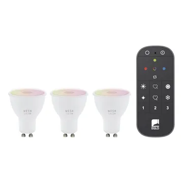 Ljuskälla 3xLM-ZIG-RGB/CCT GU10 4,5W+1XFB - 5 cm - Belysning & el - Ljuskällor & glödlampor - LED-belysning - LED-lampa