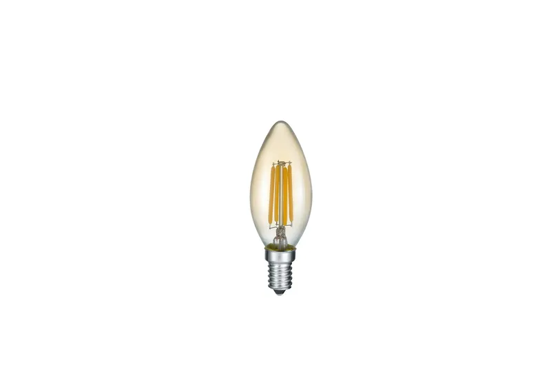 LK LED E14 filament kron 4W 360lm 2700 K brun, Brun
