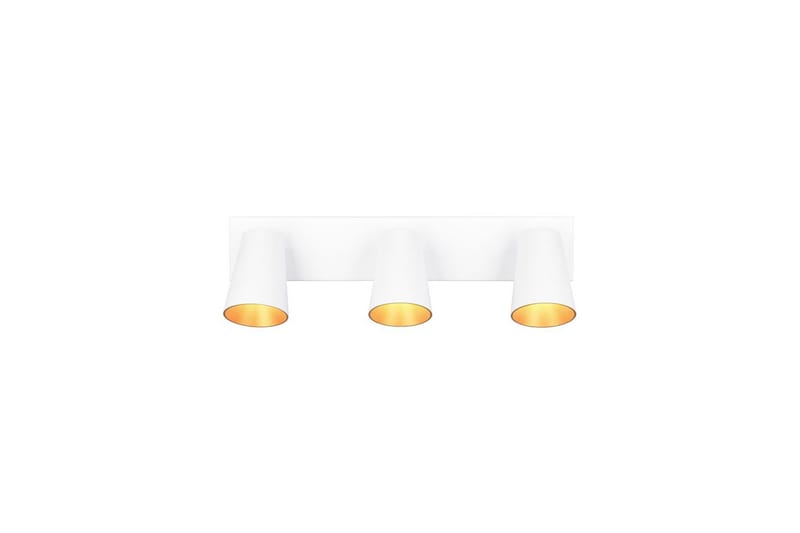 Spot TRIO Sharp 3-del, Mattvit/guld - 3-del, Mattvit/guld - Belysning & el - Ljuskällor & glödlampor - Spotlight & downlight