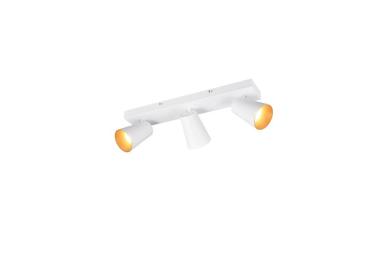 Spot TRIO Sharp 3-del, Mattvit/guld, 3-del, Mattvit/guld