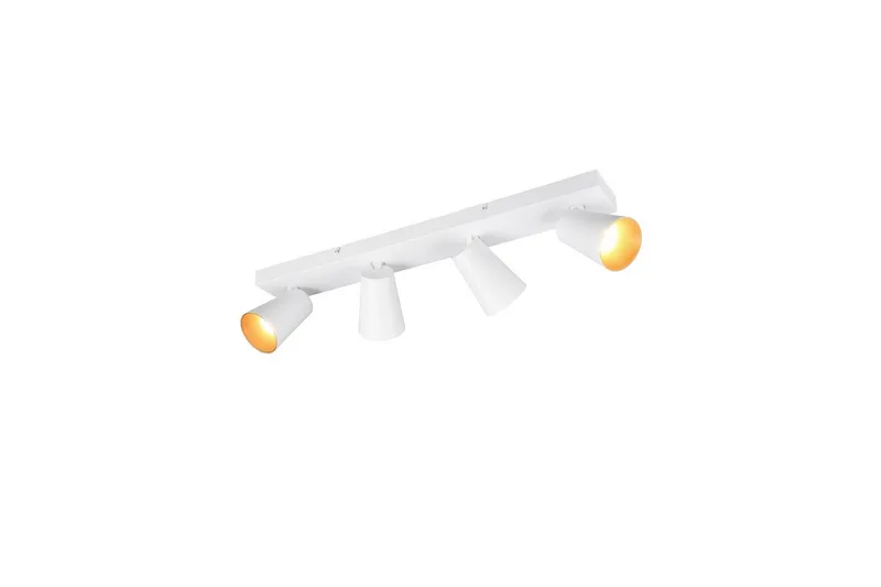 Spot TRIO Sharp 4-del, Mattvit/guld, 4-del, Mattvit/guld