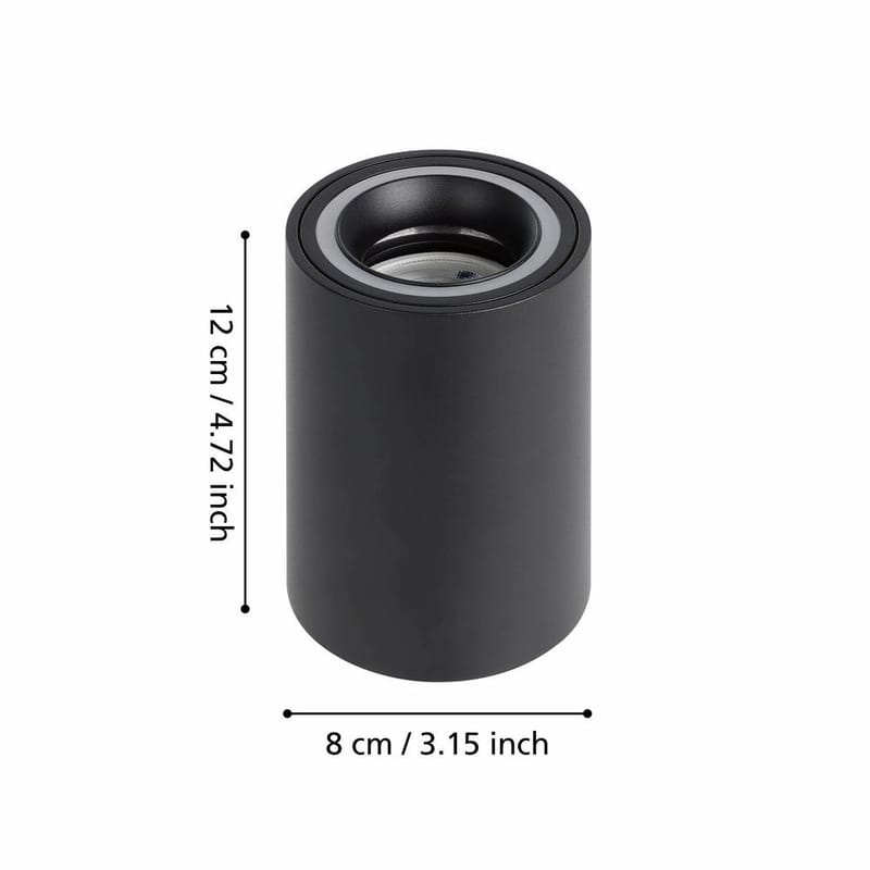 Spotlight Carosso - Svart, Vit - Belysning & el - Ljuskällor & glödlampor - Spotlight & downlight