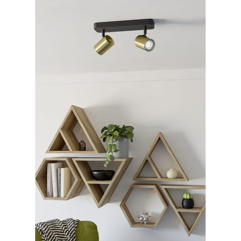 Spotlight Consuma med 2 Lampor - Svart/Mässing - Belysning & el - Ljuskällor & glödlampor - Spotlight & downlight