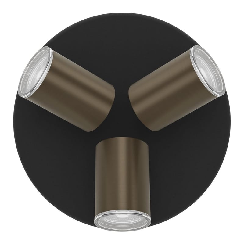 Spotlight Consuma Rund med 3 Lampor - Svart/Bronserad - Belysning & el - Ljuskällor & glödlampor - Spotlight & downlight