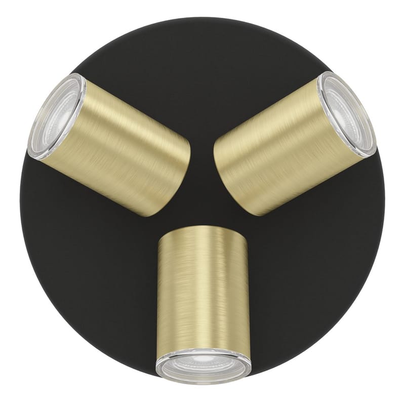 Spotlight Consuma Rund med 3 Lampor - Svart/Mässing - Belysning & el - Ljuskällor & glödlampor - Spotlight & downlight