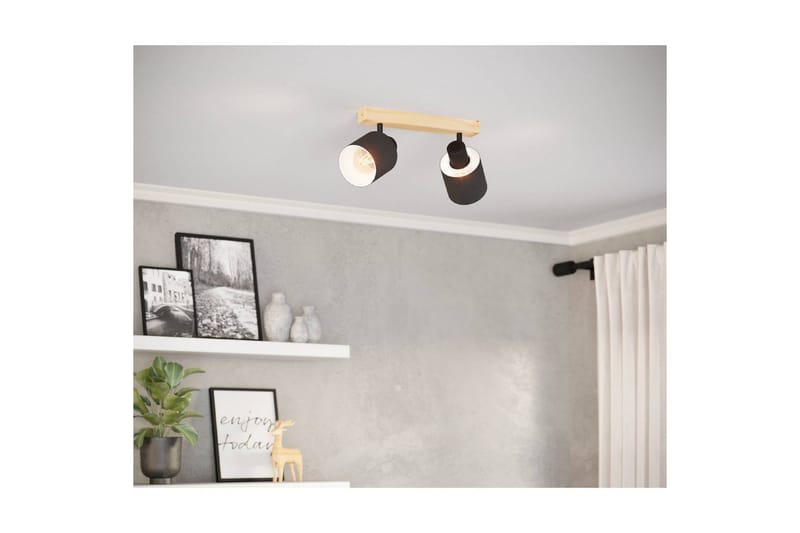 Spotlight Eglo Batallas med 2 Lampor - Svart/Vit/Brun - Belysning & el - Ljuskällor & glödlampor - Spotlight & downlight