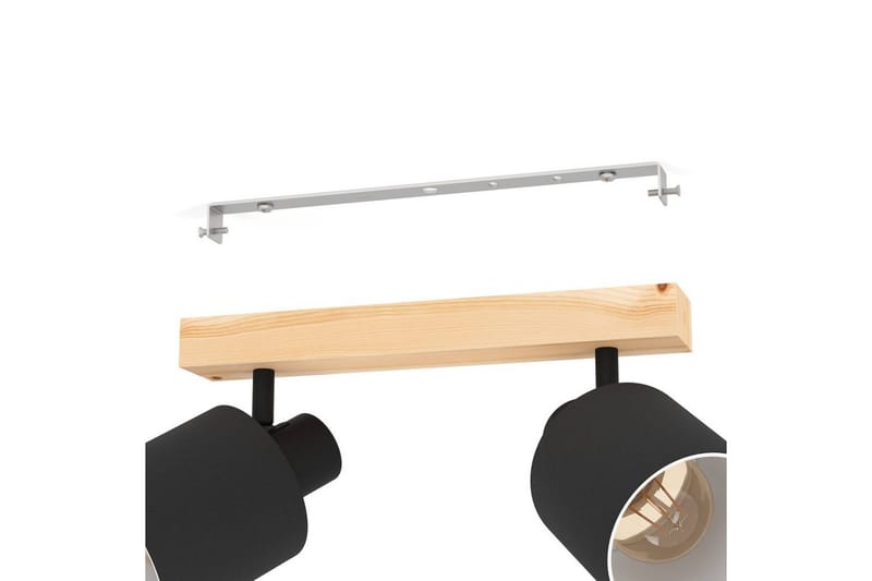 Spotlight Eglo Batallas med 2 Lampor - Svart/Vit/Brun - Belysning & el - Ljuskällor & glödlampor - Spotlight & downlight