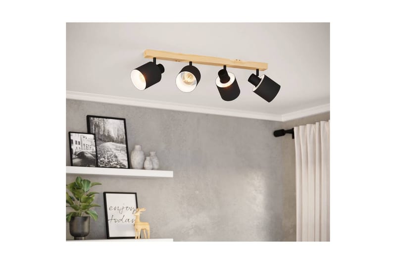 Spotlight Eglo Batallas med 4 Lampor - Svart/Vit/Brun - Belysning & el - Ljuskällor & glödlampor - Spotlight & downlight