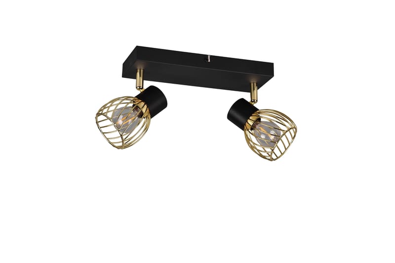 Ardon Spotlight 2L E14 mattsvart/ polerad mässing, Mässing