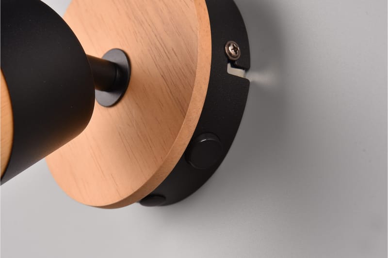 Aruni Spotlight 1L GU10 trä/ mattsvart - Matt svart - Belysning & el - Ljuskällor & glödlampor - Spotlight & downlight