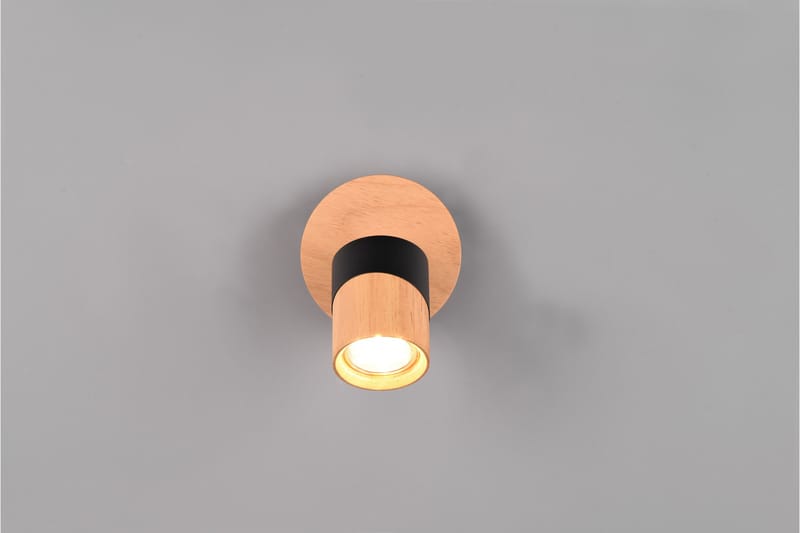 Aruni Spotlight 1L GU10 trä/ mattsvart - Matt svart - Belysning & el - Ljuskällor & glödlampor - Spotlight & downlight