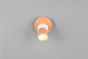 Aruni Spotlight 1L GU10 trä/mattvit - Trä/Matt vit - Belysning & el - Ljuskällor & glödlampor - Spotlight & downlight