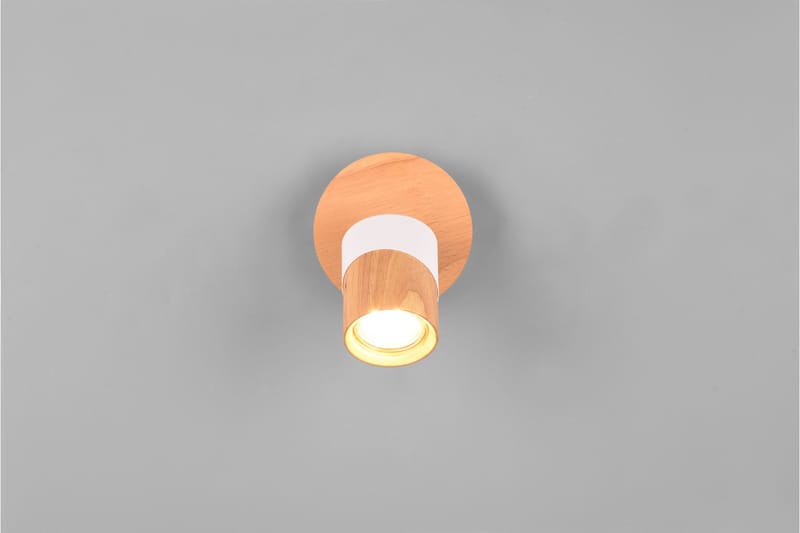 Aruni Spotlight 1L GU10 trä/mattvit - Trä/Matt vit - Belysning & el - Ljuskällor & glödlampor - Spotlight & downlight
