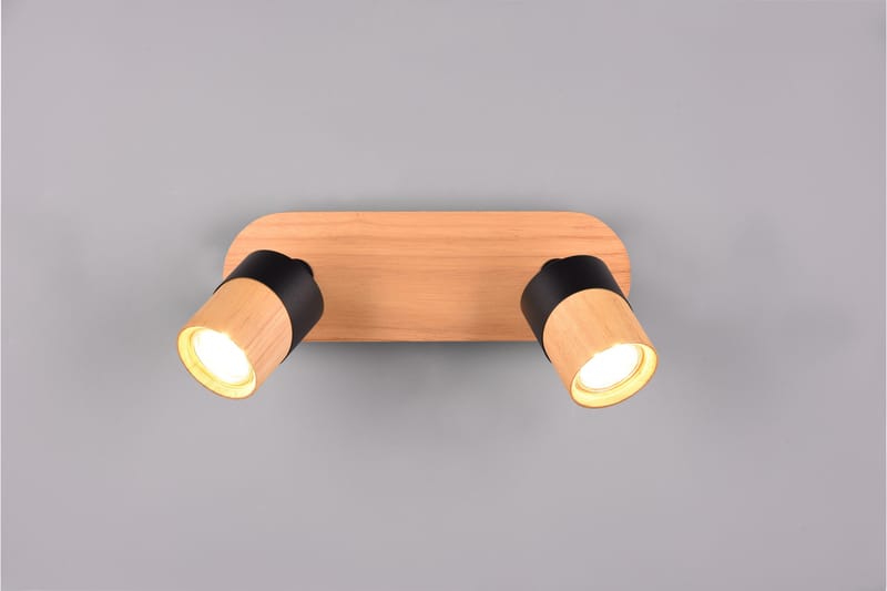 Aruni Spotlight 2L GU10 trä/ mattsvart - Matt svart - Belysning & el - Ljuskällor & glödlampor - Spotlight & downlight