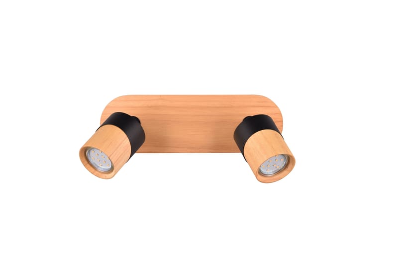 Aruni Spotlight 2L GU10 trä/ mattsvart - Matt svart - Belysning & el - Ljuskällor & glödlampor - Spotlight & downlight