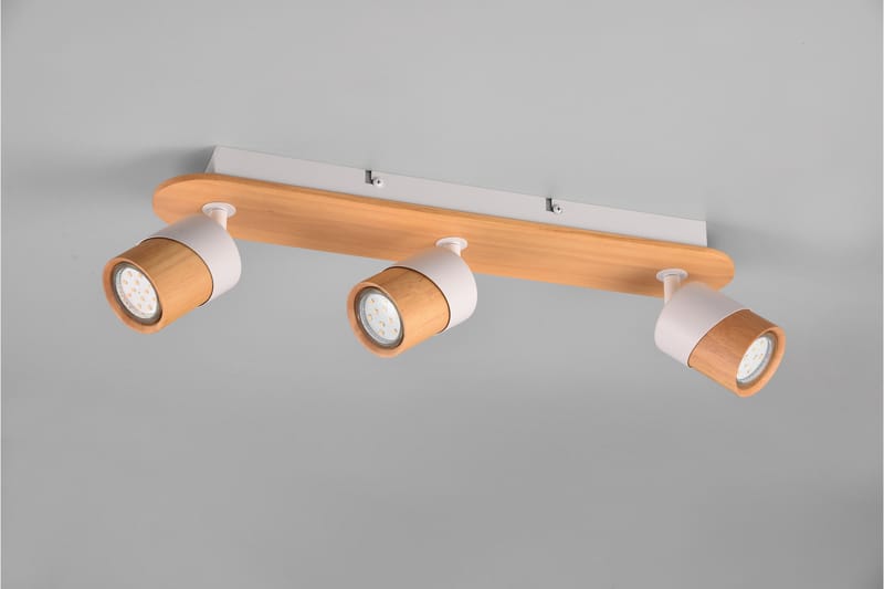 Aruni Spotlight 3L GU10 trä/mattvit - Trä/Matt vit - Belysning & el - Ljuskällor & glödlampor - Spotlight & downlight