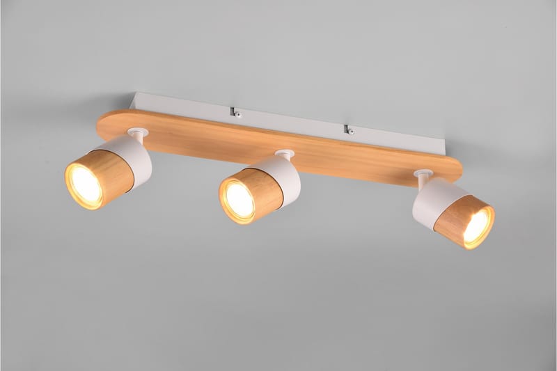 Aruni Spotlight 3L GU10 trä/mattvit - Trä/Matt vit - Belysning & el - Ljuskällor & glödlampor - Spotlight & downlight