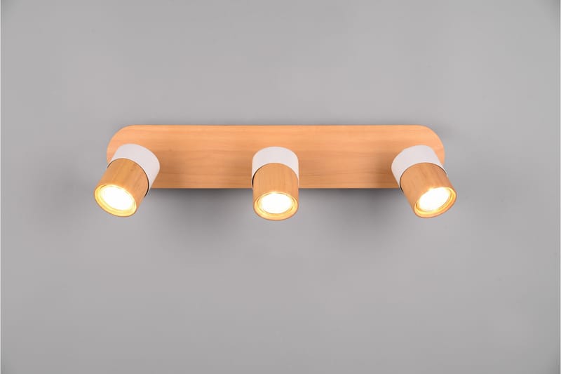 Aruni Spotlight 3L GU10 trä/mattvit - Trä/Matt vit - Belysning & el - Ljuskällor & glödlampor - Spotlight & downlight