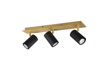 Marley spot 3L GU10 svart/ guld - Svart/Guld - Belysning & el - Ljuskällor & glödlampor - Spotlight & downlight
