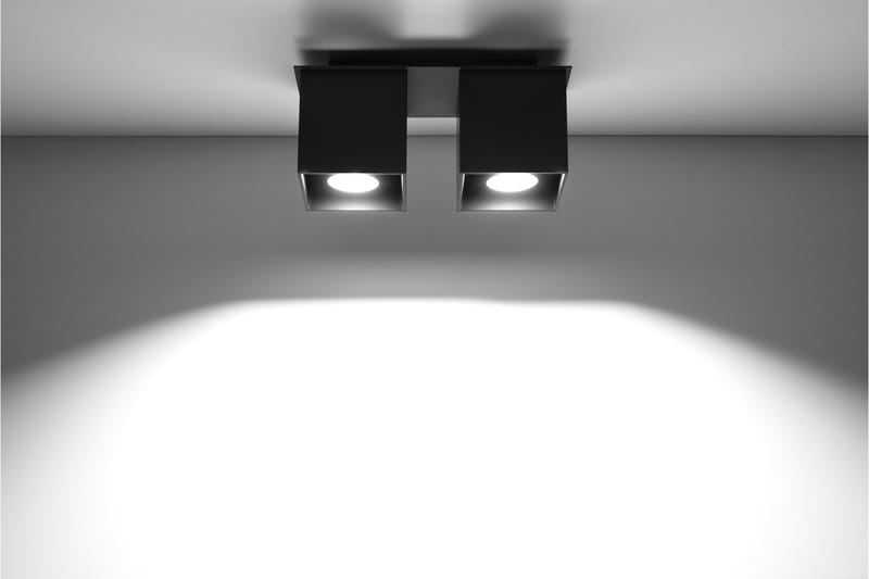 Quad Spotlight 2 Lampor Svart - Sollux Lighting - Spotlight & downlight - Takspotlight