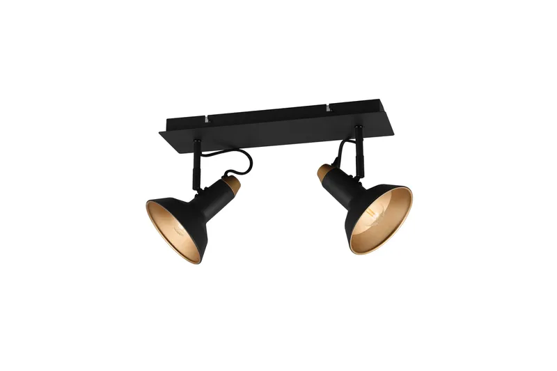 Roxie Spotlight 2-dels E14 Mattsvart/Guld - Matt svart/Guld - Belysning & el - Ljuskällor & glödlampor - Spotlight & downlight