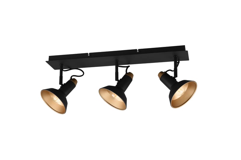 Roxie Spotlight 3-dels E14 Mattsvart/Guld - Matt svart/Guld - Belysning & el - Ljuskällor & glödlampor - Spotlight & downlight