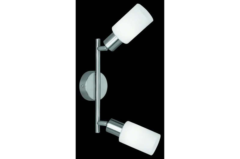 Mars Spotlight 2L E14 borstad stål/ vit, Borstad stål/Vit